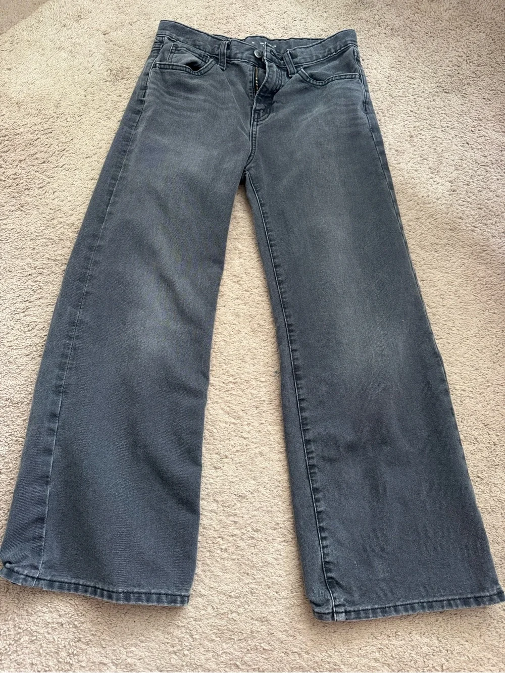 Old Navy Kids Wide Leg Jeans in Charcoal